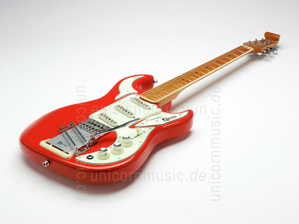 zur Artikelbeschreibung / Preis E-Gitarre BURNS HANK MARVIN SIGNATURE 1964 Red + original Koffer