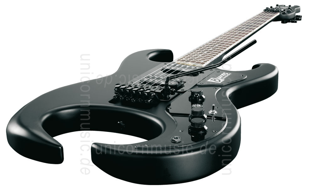 zur Artikelbeschreibung / Preis E-Gitarre BURNS SCORPION FR - in Matt Schwarz