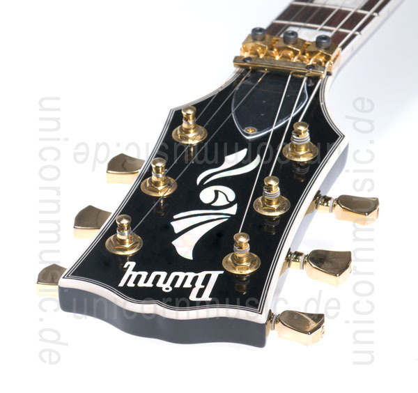 zur Artikelbeschreibung / Preis E-Gitarre BURNY RLC 105S BLK FLOYD ROSE - BLACK + Sustainer