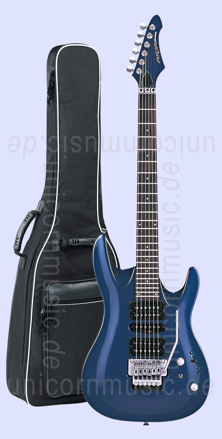 zur Artikelbeschreibung / Preis E-Gitarre ARIA MAC30 - metallic navy blue