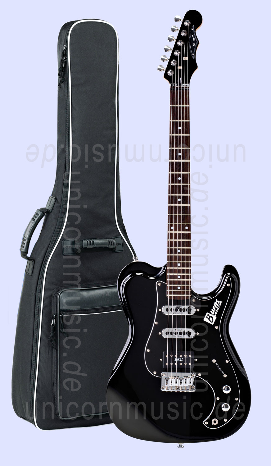 zur Artikelbeschreibung / Preis E-Gitarre BURNS NU-SONIC - in Schwarz