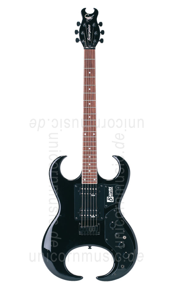 zur Artikelbeschreibung / Preis E-Gitarre BURNS SCORPION CS - in Matt Schwarz
