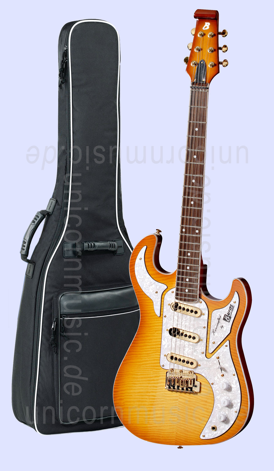 zur Artikelbeschreibung / Preis E-Gitarre BURNS SHADOW SPECIAL - in Honeyburst Lackierung