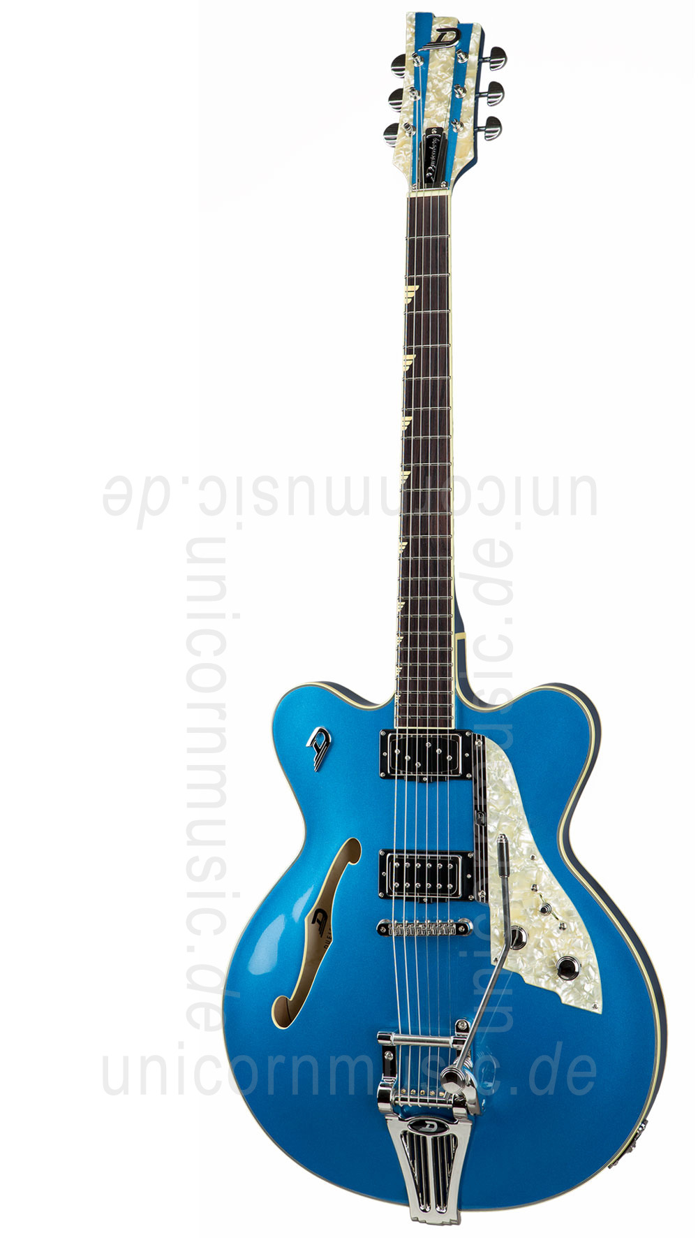 zur Artikelbeschreibung / Preis E-Gitarre DUESENBERG FULLERTON ELITE - Catalina Blue + Custom Line Case