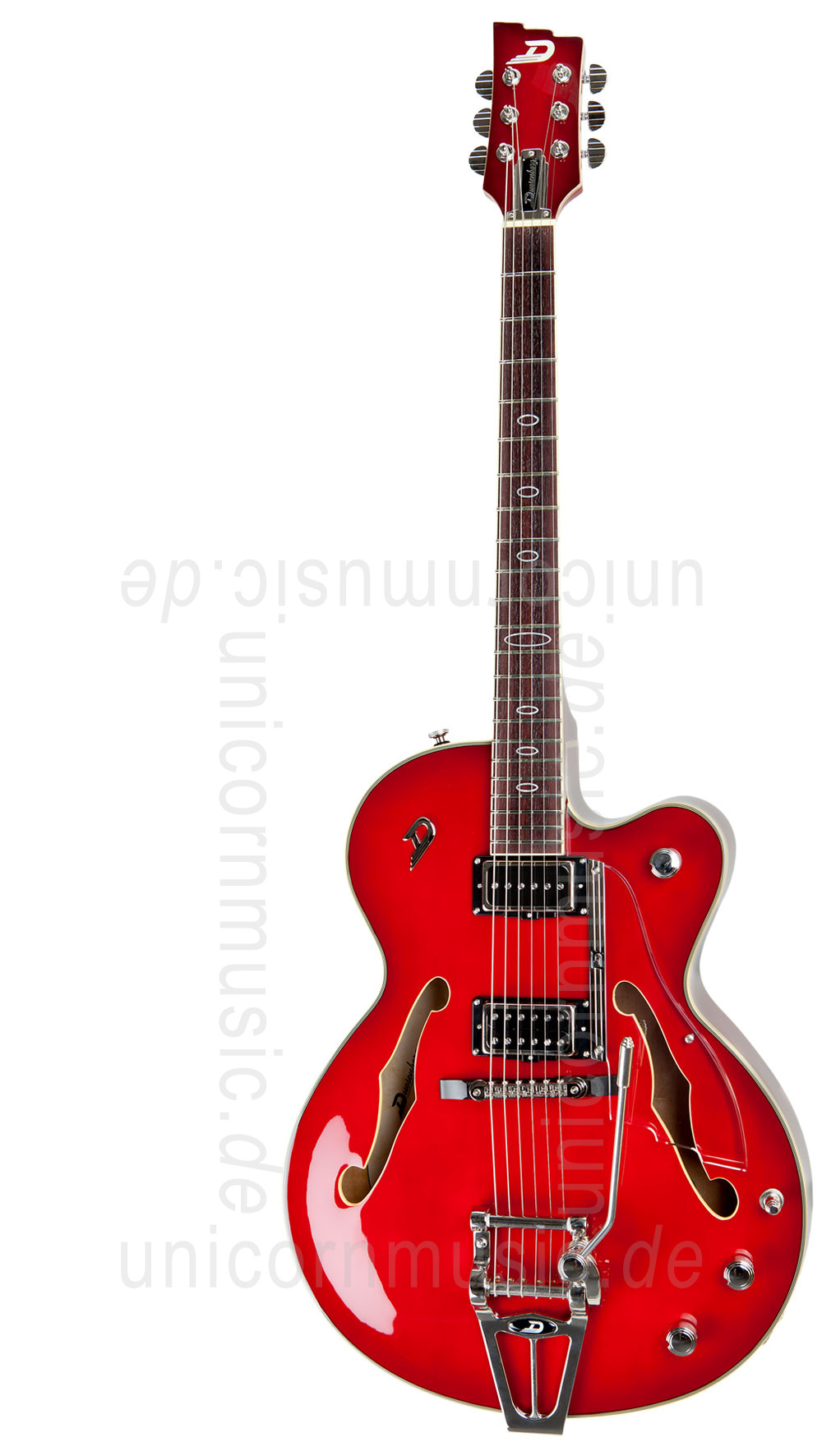 zur Artikelbeschreibung / Preis E-Gitarre DUESENBERG IMPERIAL - Red Burst + Custom Line Case