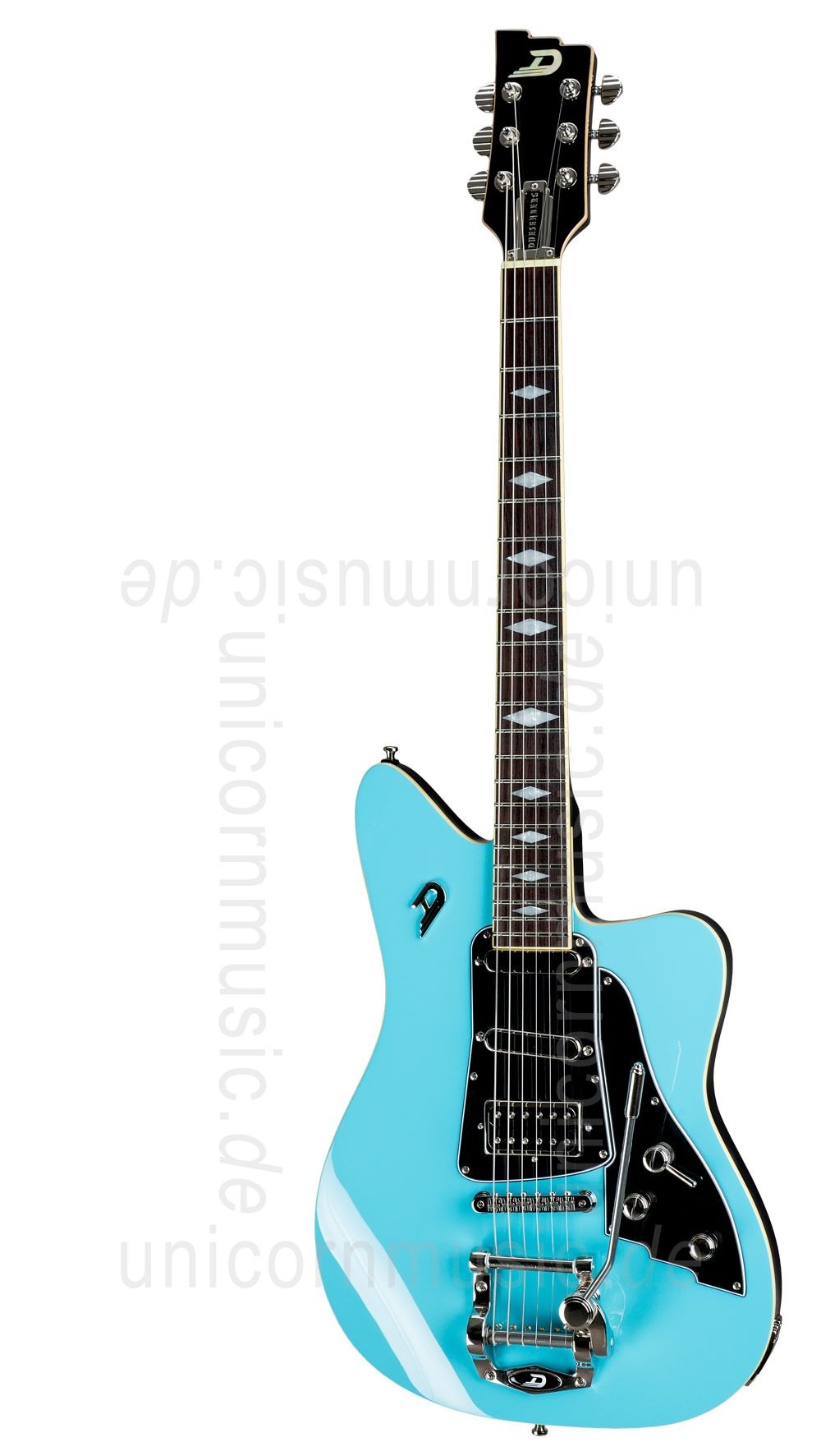 zur Artikelbeschreibung / Preis E-Gitarre DUESENBERG PALOMA - Narvik Blue + custom line case