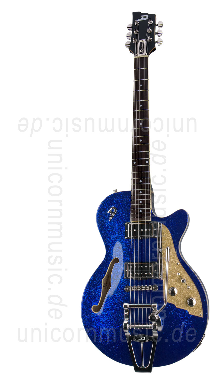 zur Artikelbeschreibung / Preis E-Gitarre DUESENBERG STARPLAYER TV - Blue Sparkle + Custom Line Case