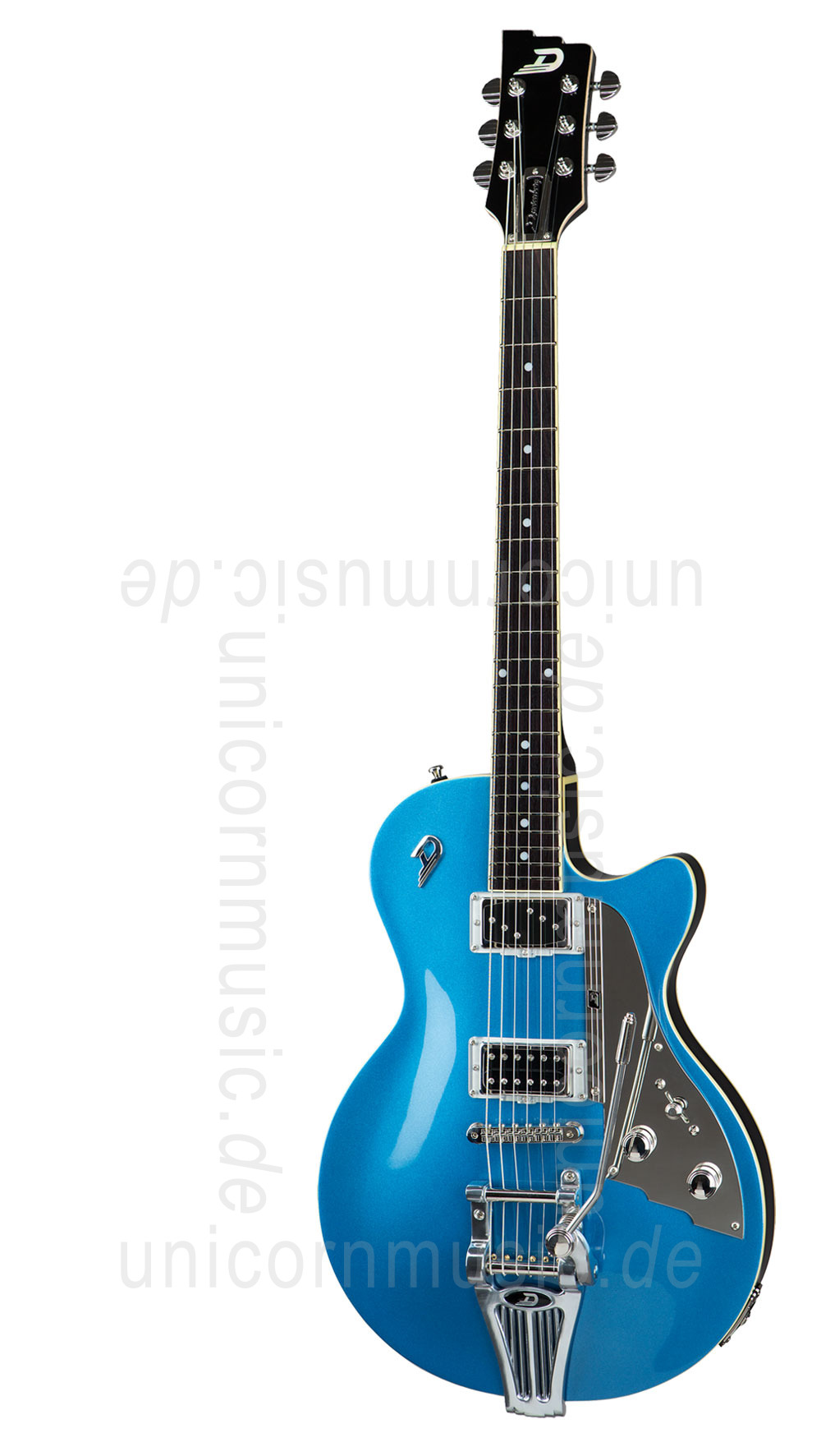 zur Artikelbeschreibung / Preis E-Gitarre DUESENBERG STARPLAYER TV NF (No F-Hole) STREAMLINE - Catalina Blue + Custom Line Case