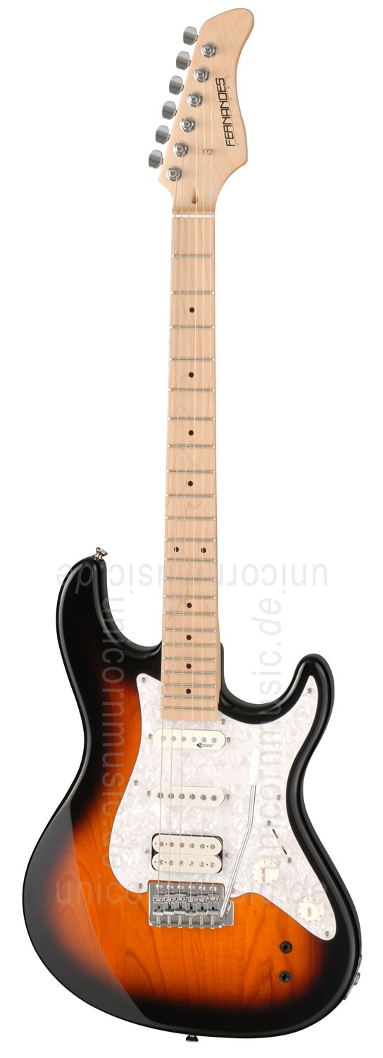 zur Artikelbeschreibung / Preis E-Gitarre FERNANDES RETROROCKET PRO - Tobacco Sunburst - Sustainer