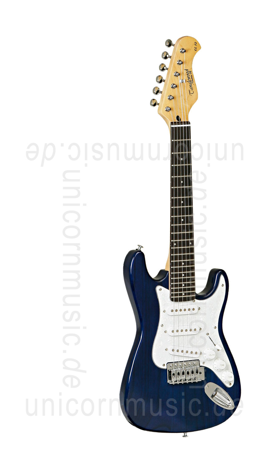 zur Artikelbeschreibung / Preis Kinder E-Gitarre 1/2 TANGLEWOOD TW EE12/S TBL  - Auch als Reisegitarre geeignet