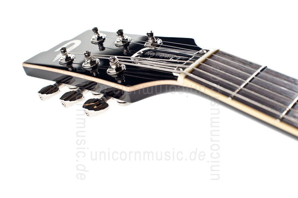 zur Artikelbeschreibung / Preis E-Gitarre DUESENBERG STARPLAYER TV - BLACK - Linkshänder Version + Custom Line Case