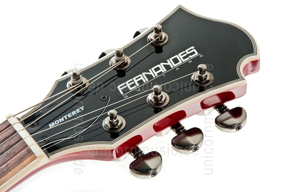 zur Artikelbeschreibung / Preis E-Gitarre FERNANDES MONTEREY ELITE - Honey Burst + Koffer