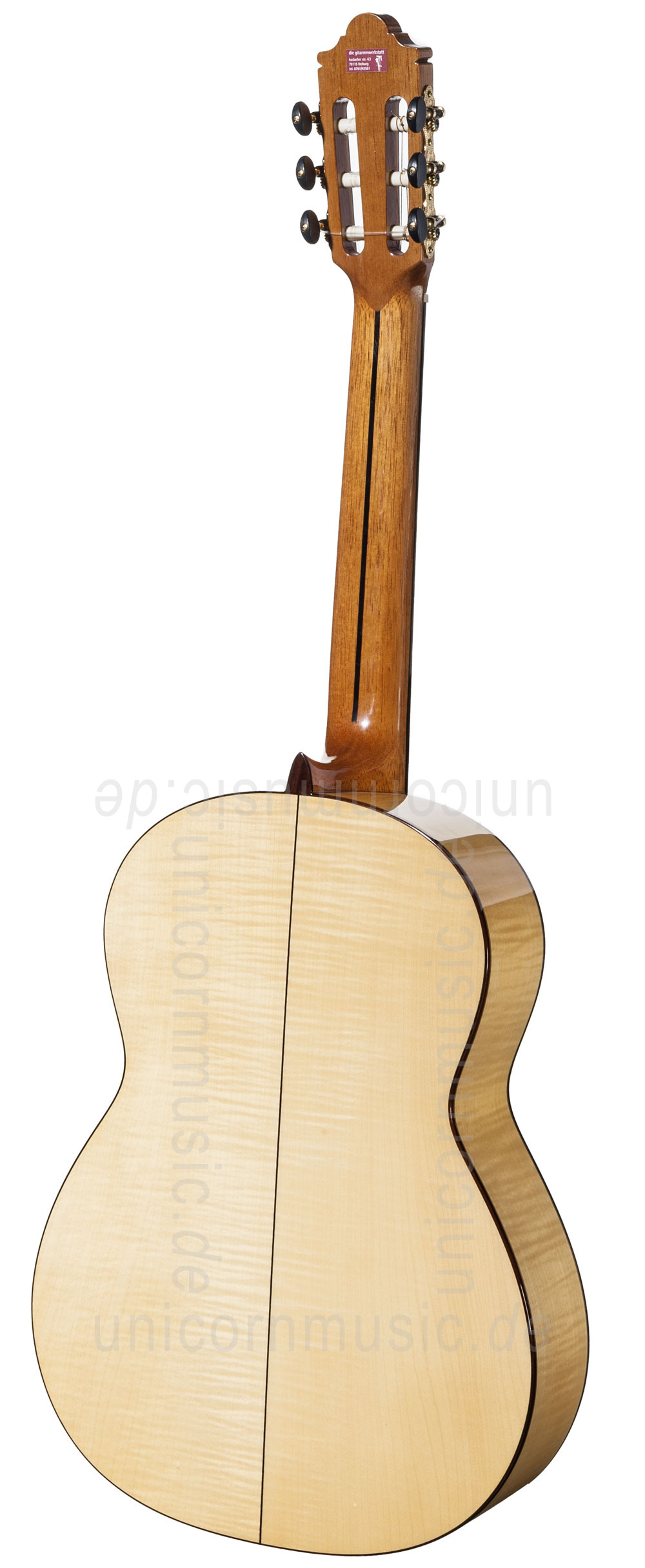 zur Artikelbeschreibung / Preis Spanische Flamencogitarre CAMPS M7-S (blanca) - massive Fichtendecke