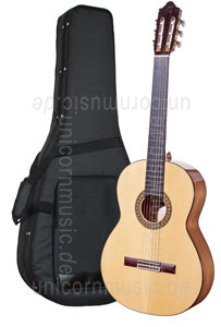 zur Detailansicht Spanische Flamencogitarre CAMPS M5-S-LH (blanca) - Linkshänder Version - massive Fichtendecke - Sandelholz