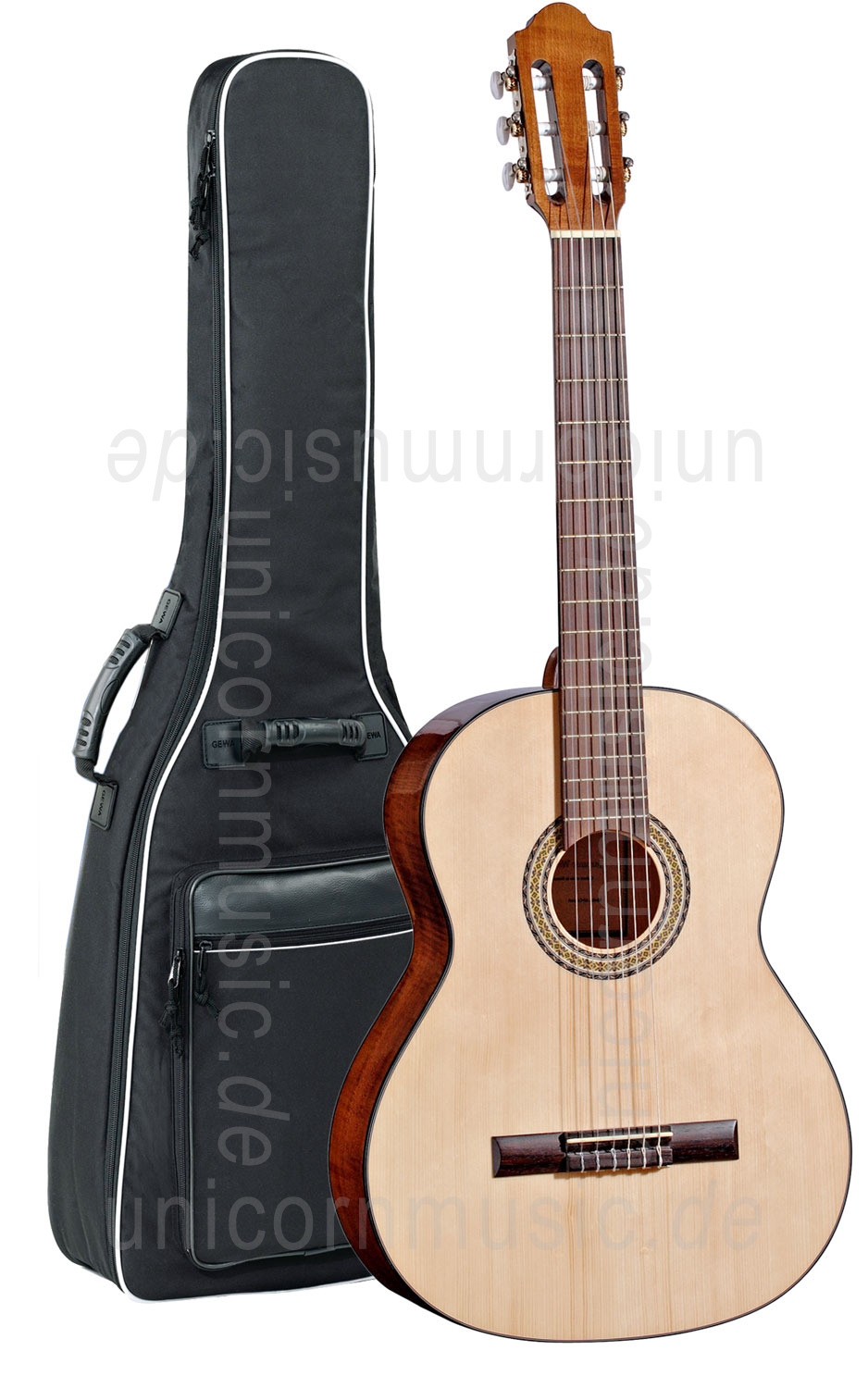 zur Artikelbeschreibung / Preis Konzertgitarre - JAROMIR WENZEL Modell AS - Vollmassives Instrument - Linkshänder Version