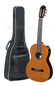 zur Detailansicht Spanische Konzertgitarre VALDEZ MODELL 1/63 SENORITA (Damenmodell) - massive Zederndecke