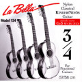 Kinder- Konzertgitarren Saiten Satz 3/4 - LA BELLA 134 - normal Tension