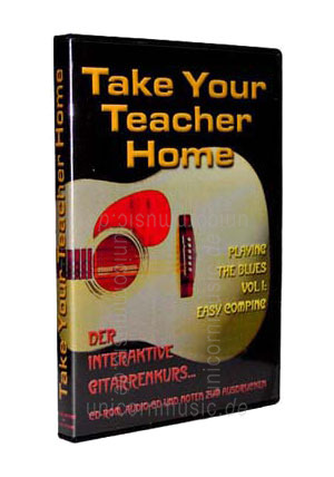 zur Artikelbeschreibung / Preis Gitarrenkurs TAKE YOUR TEACHER HOME - Playing the Blues, Vol1: Easy Comping - PC CD