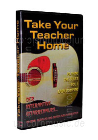 zur Detailansicht Gitarrenkurs TAKE YOUR TEACHER HOME - Playing the Blues, Vol1: Easy Comping - PC CD