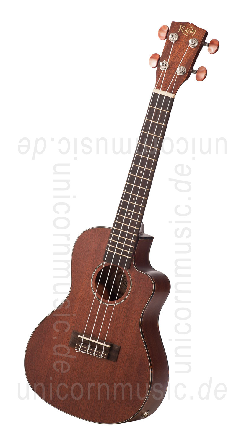 zur Artikelbeschreibung / Preis Konzert Ukulele - KORALA UKC/60-CENT - Tonabnehmer - Cutaway - Mahagoni Decke