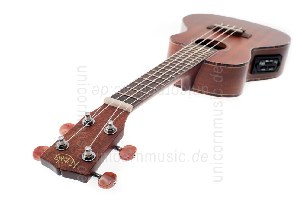 zur Artikelbeschreibung / Preis Konzert Ukulele - KORALA UKC/60-CENT - Tonabnehmer - Cutaway - Mahagoni Decke