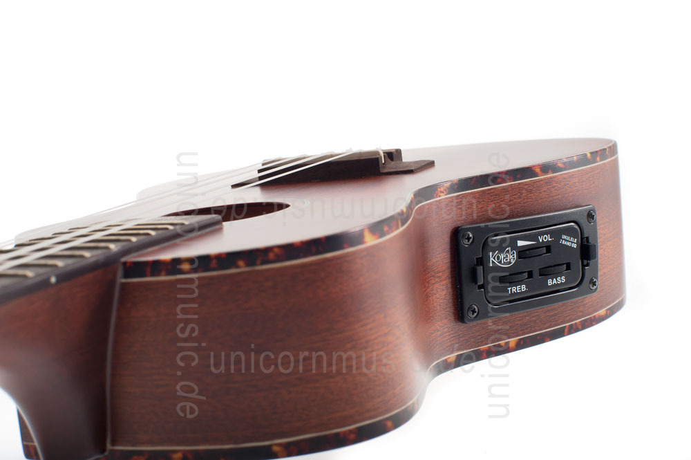 zur Artikelbeschreibung / Preis Konzert Ukulele - KORALA UKC/60-CENT - Tonabnehmer - Cutaway - Mahagoni Decke