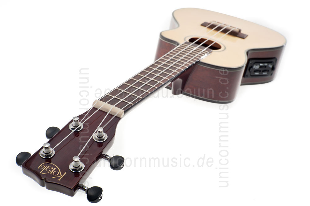 zur Artikelbeschreibung / Preis Konzert Ukulele - KORALA UKC/70-CENT - Tonabnehmer - Cutaway - Fichtendecke