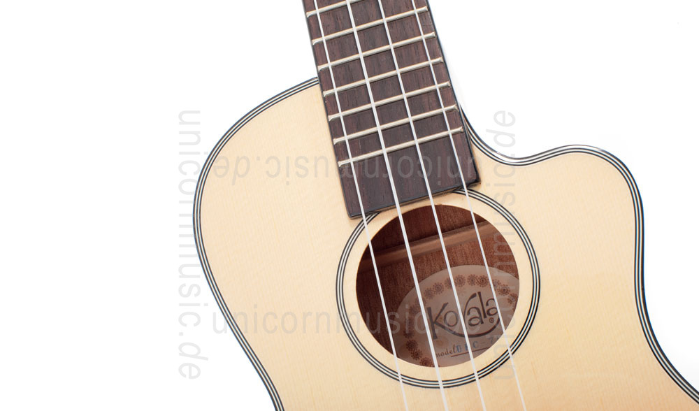 zur Artikelbeschreibung / Preis Konzert Ukulele - KORALA UKC/70-CENT - Tonabnehmer - Cutaway - Fichtendecke