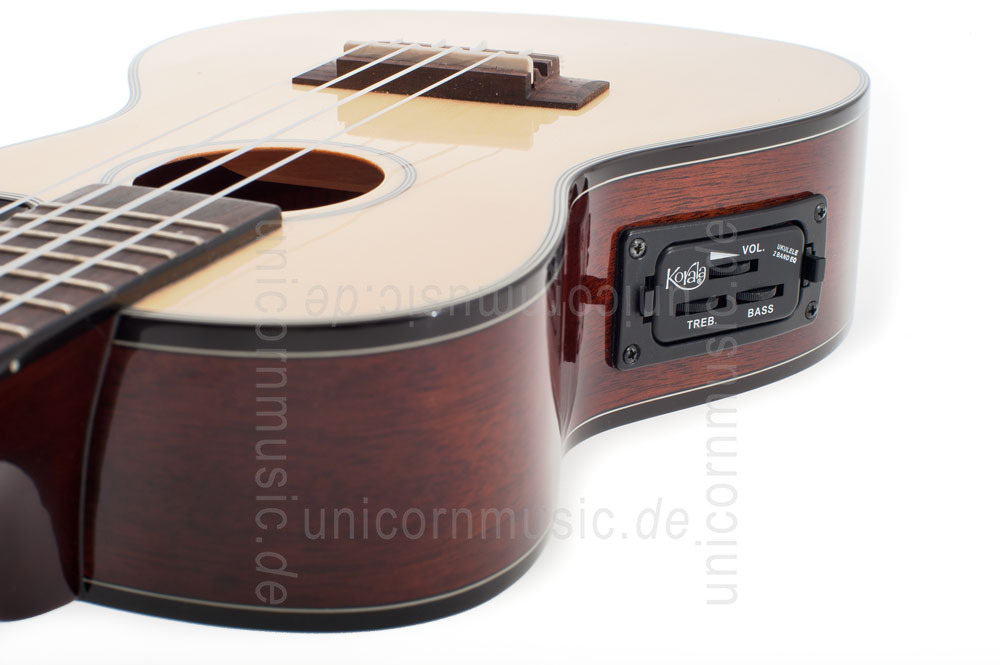 zur Artikelbeschreibung / Preis Konzert Ukulele - KORALA UKC/70-CENT - Tonabnehmer - Cutaway - Fichtendecke