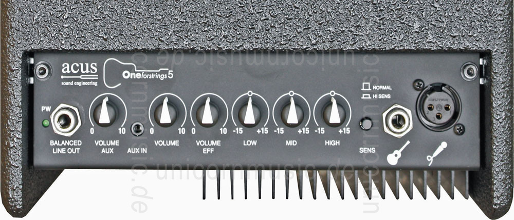 zur Artikelbeschreibung / Preis Akustikverstärker - ACUS ONE 5 Wood - 2x Kanal (2x instrumente / nicht getrennt regelbar)