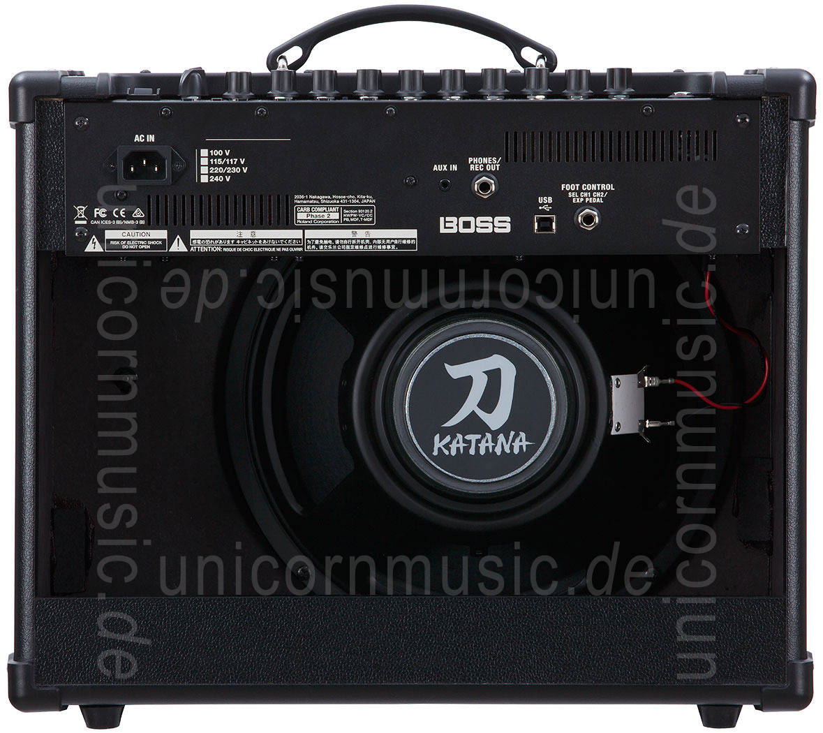 zur Artikelbeschreibung / Preis E-Gitarrenverstärker ROLAND BOSS KATANA 50 V2.0 - Combo
