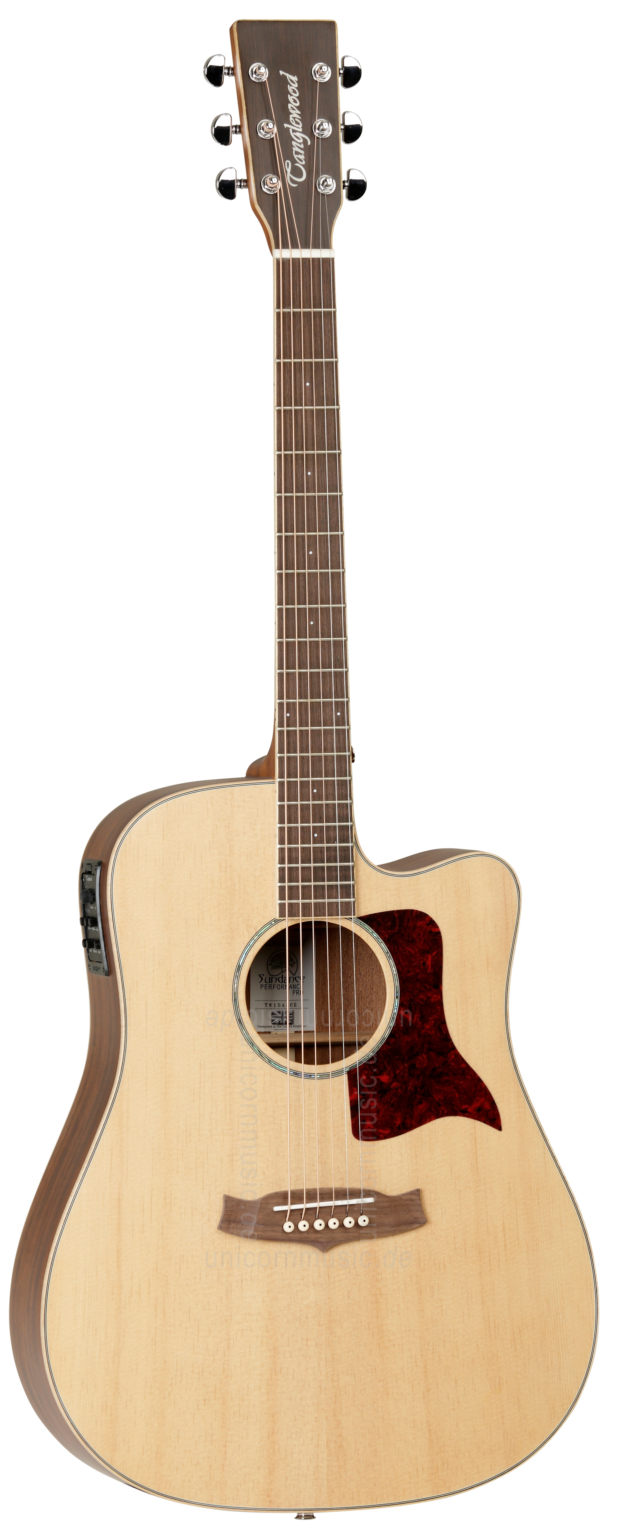 zur Artikelbeschreibung / Preis Western-Gitarre TANGLEWOOD TW15/ASM CE - Sundance Series - Mahagoni - Dreadnought - vollmassiv