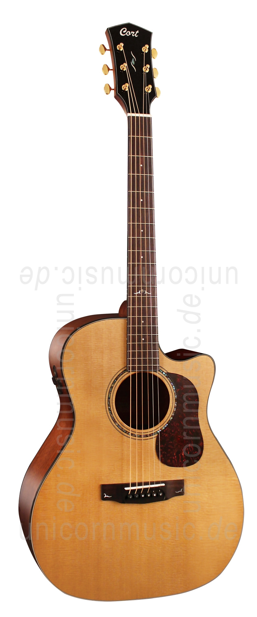 zur Artikelbeschreibung / Preis Western-Gitarre CORT Gold O6 - Auditorium- Fishman - Cutaway - vollmassive