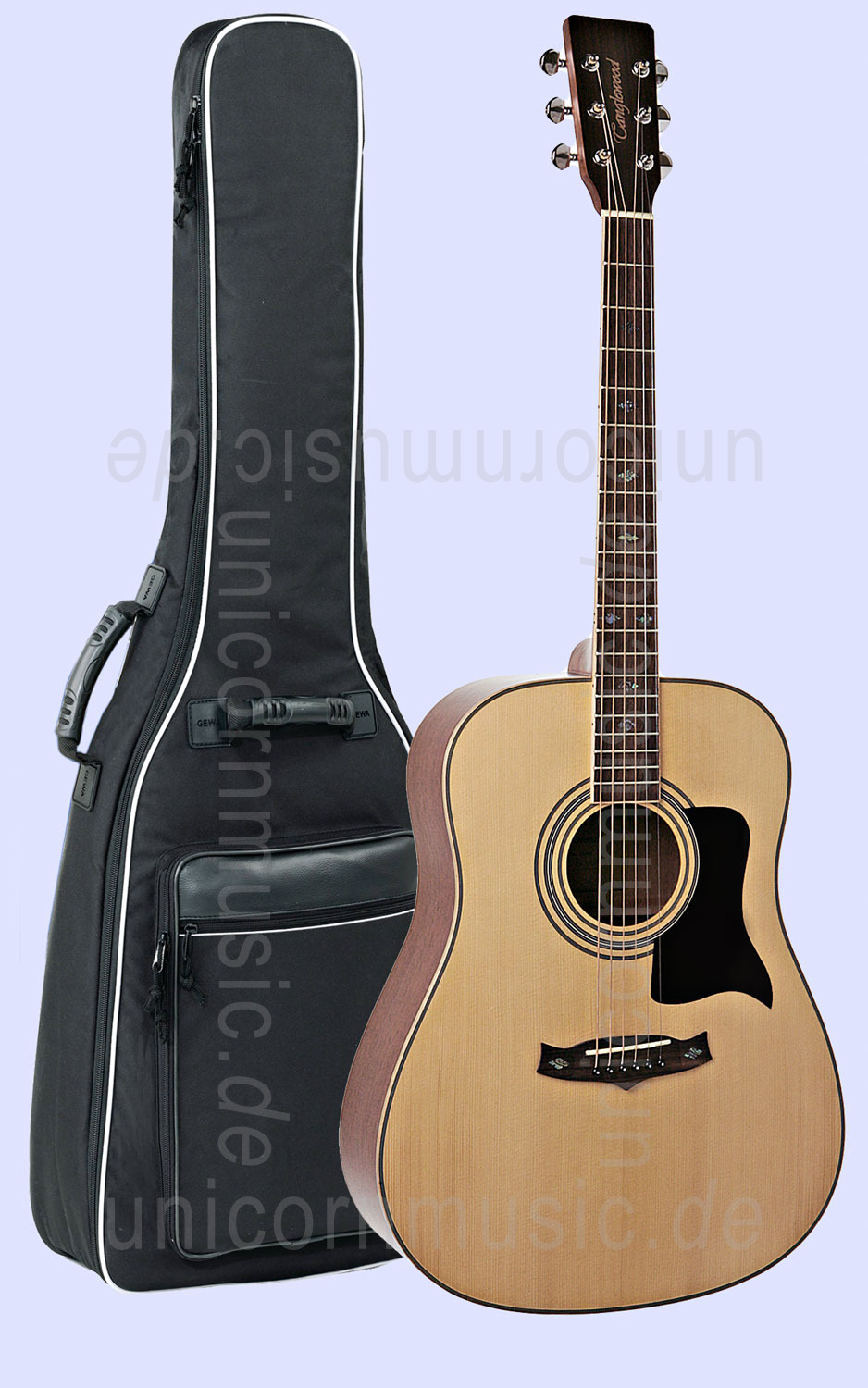 zur Artikelbeschreibung / Preis Western-Gitarre TANGLEWOOD TW115/AS - Premier Series - Dreadnought - massive Decke + Boden