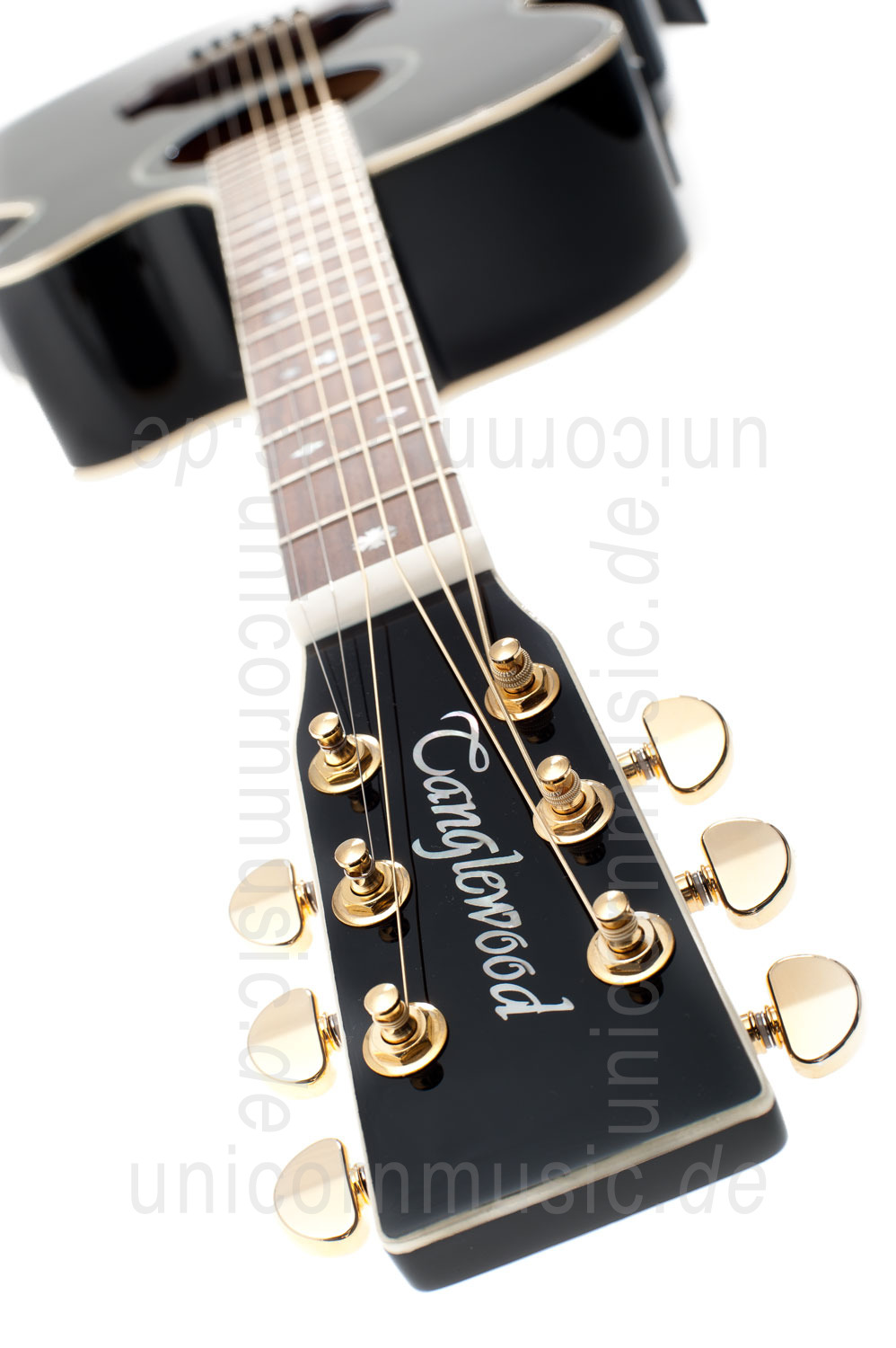 zur Artikelbeschreibung / Preis Western-Gitarre TANGLEWOOD TW49/BK DLX E - Sundance Series - Fishman Presys Plus EQ - Super Folk - Cutaway - masive Decke + Boden