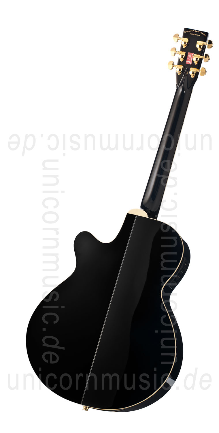 zur Artikelbeschreibung / Preis Western-Gitarre TANGLEWOOD TW49/BK DLX E - Sundance Series - Fishman Presys Plus EQ - Super Folk - Cutaway - masive Decke + Boden