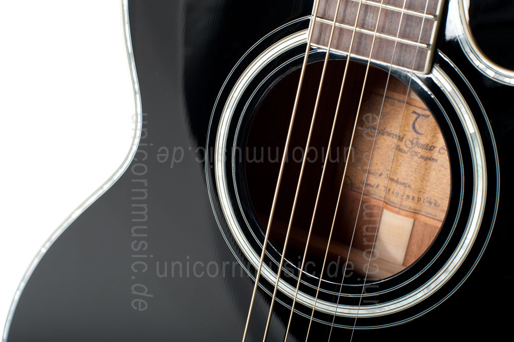 zur Artikelbeschreibung / Preis Western-Gitarre TANGLEWOOD TW49/BK DLX E - Sundance Series - Fishman Presys Plus EQ - Super Folk - Cutaway - masive Decke + Boden